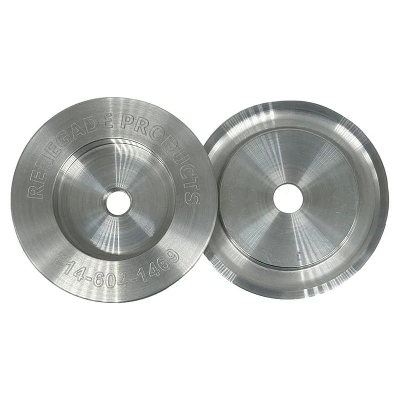 RP-LRSRPDBSF3 3" Insertable Double-Buff Safety Flanges for High Speed Polishing (For Buffing Wheels WITHOUT Center Plates) Light Slate Gray