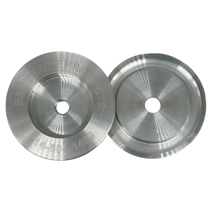 Light Slate Gray RP-LRSRPDBSF3 3" Insertable Double-Buff Safety Flanges for High Speed Polishing (For Buffing Wheels WITHOUT Center Plates)