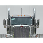 Strobe light bar (BRACKETS ONLY Peterbilt 589 WITH Bunk (Flattop roof cabs) #178904 PETERBILT Gray