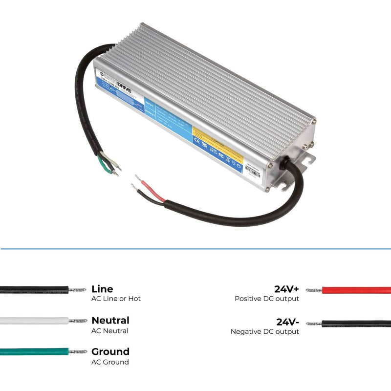 SB-DVEH-120W-24V DiodeDrive 24 VDC Constant Voltage LED Power Supply - 120W