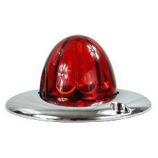 Legendary 3 Inch Watermelon Light, Flat  Bezel- Red LED / Red Glass Lens 23003RR-3 watermelon sealed led Gray