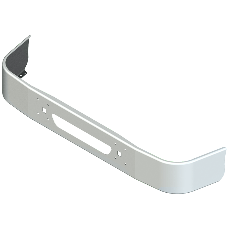 E-EP-0011-15 13'' INTERNATIONAL 9100,9200,9400 BUMPER W/TOW & BOLT HOLES & SET BACK AXLE (1997 +) BUMPER Gray