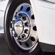 UP-10305 Dome Axle Cover Combo Kit With 33MM Standard Thread-On Nut Covers & Nut Cover Tool - Chrome axle covers Dark Slate Gray