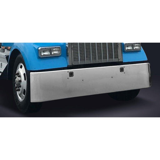 Dark Slate Gray E-FE-0010-060 18'' KW ROLLED BUMPER W/ TOW & BOLT HOLES; 10 GAUGE Kenworth bumper