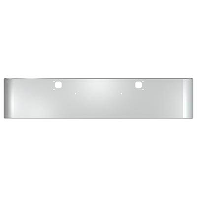 E-FE-0010-41 20'' KW BUMPER W/TOW ROLLED EDGE Kenworth bumper Light Gray