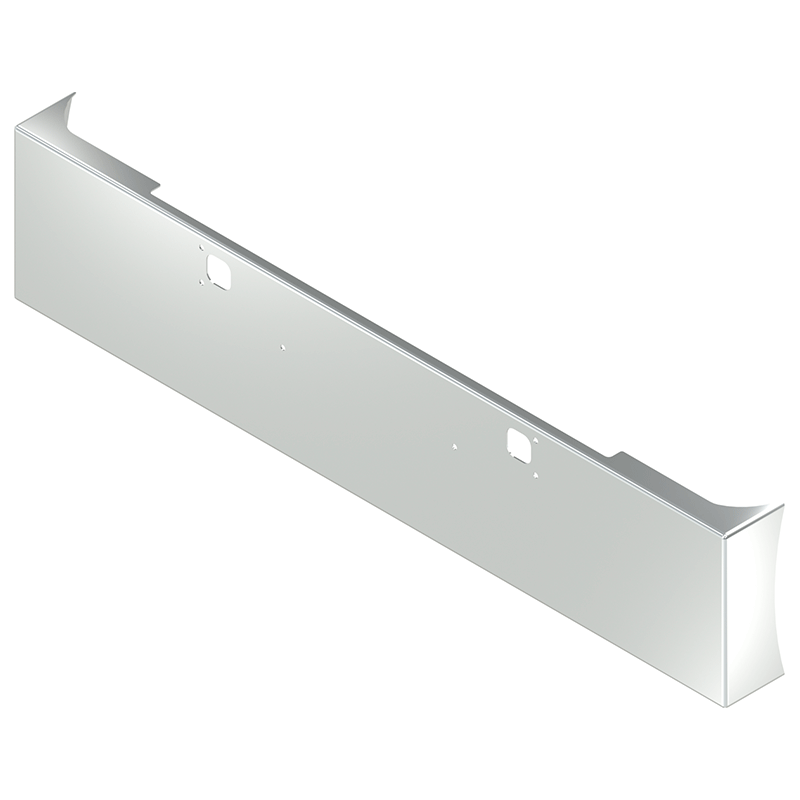 E-FE-0010-57 20'' AMERICAN EAGLE BUMPER W/ BOLT & TOW HOLE Kenworth bumper Light Gray