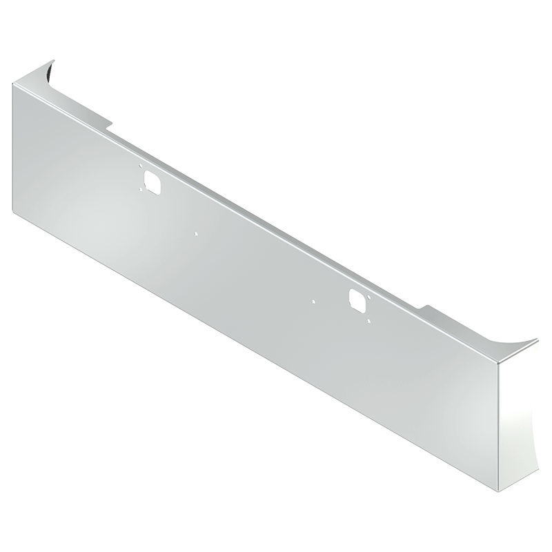 E-FE-0010-58 22'' AMERICAN EAGLE BUMPER W/ TOW & BOLT HOLES Kenworth bumper Light Gray