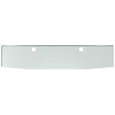 Light Gray E-FE-0010-742T 20'' TAPERED TO 18'' BOXED END BUMPER Kenworth bumper