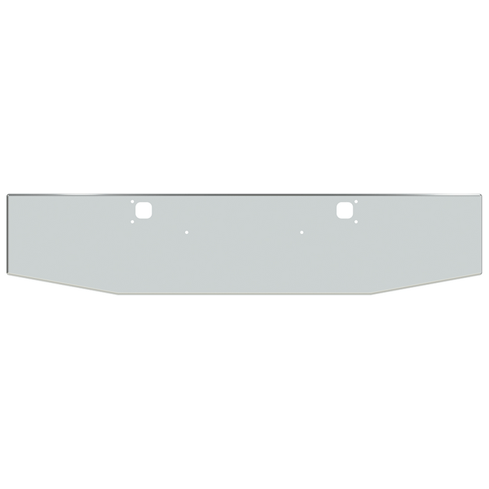 Light Gray E-FE-0010-74 20'' TAPERED TO 16'' KW BOXED BUMPER W/TOW & BOLT HOLES Kenworth bumper