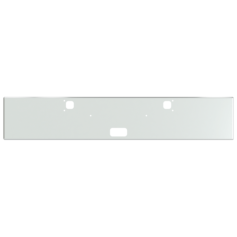 E-FE-2010-11 18'' KW W900B,W900L BOXED END BUMPER W/ BOLT & LIGHT & TOW  HOLE Kenworth bumper Light Gray