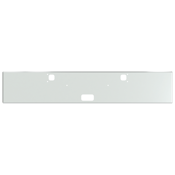 Light Gray E-FE-0210-11 18'' KW BOXED BUMPER W/ BOLT & TOW & STEP HOLE bumper