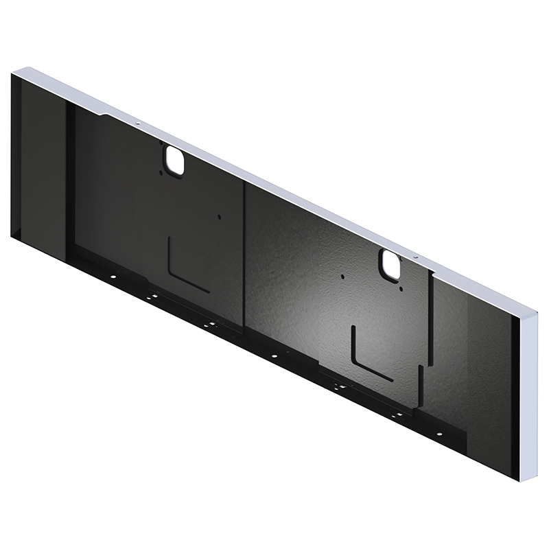 E-FE-XX10-52-UST 22' KW BOXED BLIND MOUNT BUMPER; W/TOW ONLY Kenworth bumper Dark Slate Gray