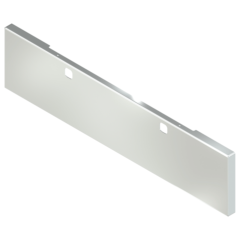 E-FE-XX10-52-UST 22' KW BOXED BLIND MOUNT BUMPER; W/TOW ONLY Kenworth bumper Light Gray