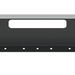 Dark Slate Gray E-FG-0101-26 14'' KW T800 TAPERED BUMPER W/ BOLT& TOW & STEP HOLE Kenworth bumper