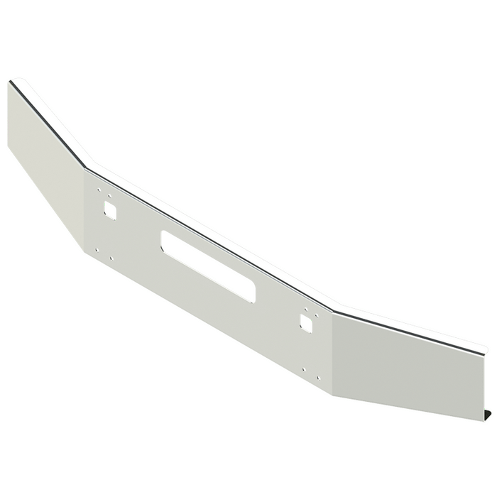 Light Gray E-FG-0101-26 14'' KW T800 TAPERED BUMPER W/ BOLT& TOW & STEP HOLE Kenworth bumper