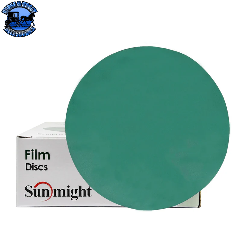6" Sunmight Gold and Film Sanding Discs (Hook & Loop) | Box of 50 (Choose Grit)