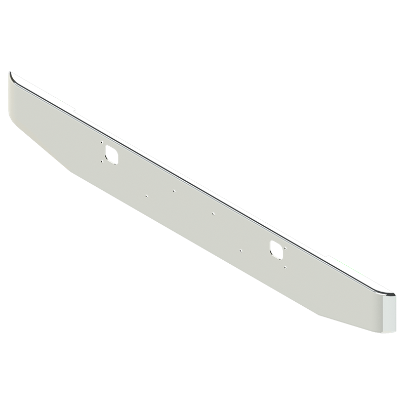E-FE-0210-02 16" KW TAPERED BUMPER  W/ TOW HOLE AND BOLT HOLES & STEP HOLE bumper Light Gray