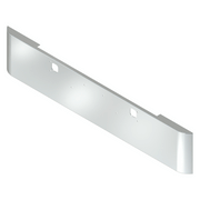 E-FJ-0010-06 1989 AND LATER KENWORTH W900S 18" TEXAS SQUARE 7 GA STEEL CHROME BOLT HOLES, TOW PIN HOLES Kenworth bumper Light Gray