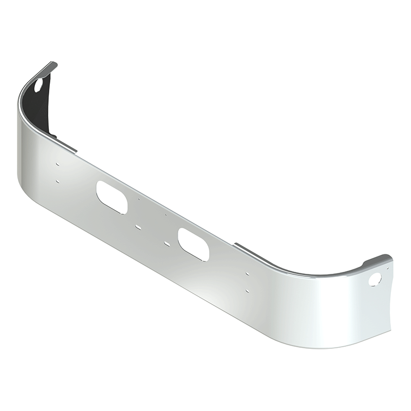 E-FL-0010-19 16'' KW T300 BUMPER SET FORWARD AXLE Kenworth bumper Light Gray