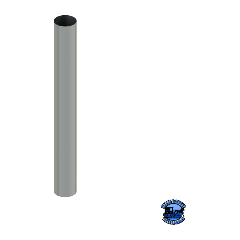 406A-072-1103 6"x72" Flat Top Exhaust Stack Light Slate Gray