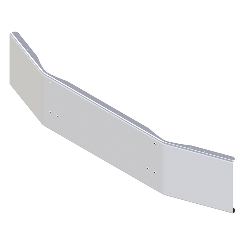 E-FN-0000-14 18''KW BUMPER (T800, T880 2004 NEWER Kenworth bumper Light Gray