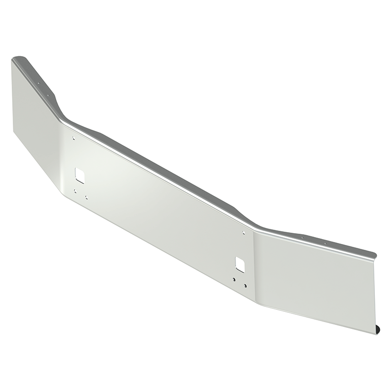 E-FN-0100-25 14'' KW T800 BUMPER W/ TOW/BOLT HOLES (2004 & NEWER) Kenworth bumper Light Gray