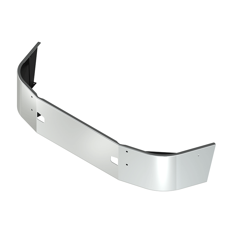 E-FR-0010-16 16'' KW T660 SET BACK AXLE BUMPER W/ TOW & BOLT HOLES Kenworth bumper Light Gray