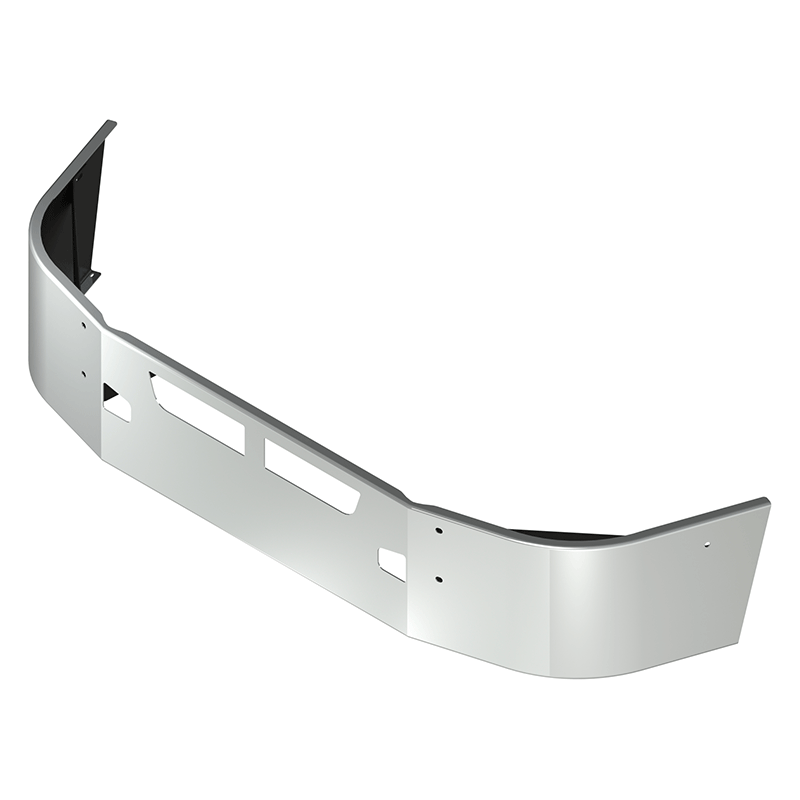 E-FR-0011-16 16'' T660 SET BACK AXLE BUMPER Kenworth bumper Light Gray