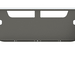 Dark Slate Gray E-FR-0011-17 18" T660 S/B AXLE Tow/Vent Holes Kenworth bumper