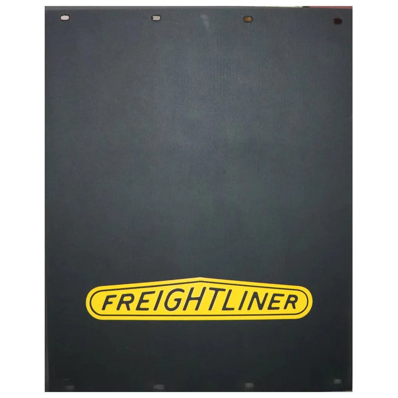 3/8'' FREIGHTLINER  BLACK RUBBER MUDFLAP  (24'' X 30'') CHOOSE COLOR Mud Flap YELLOW LOGO (24'' X 30'') Dark Slate Gray