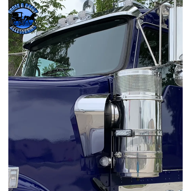 Kenworth front air cleaner brackets (1 Watermelon at bottom) (Sold in pairs) #ss-1727 Dark Slate Gray