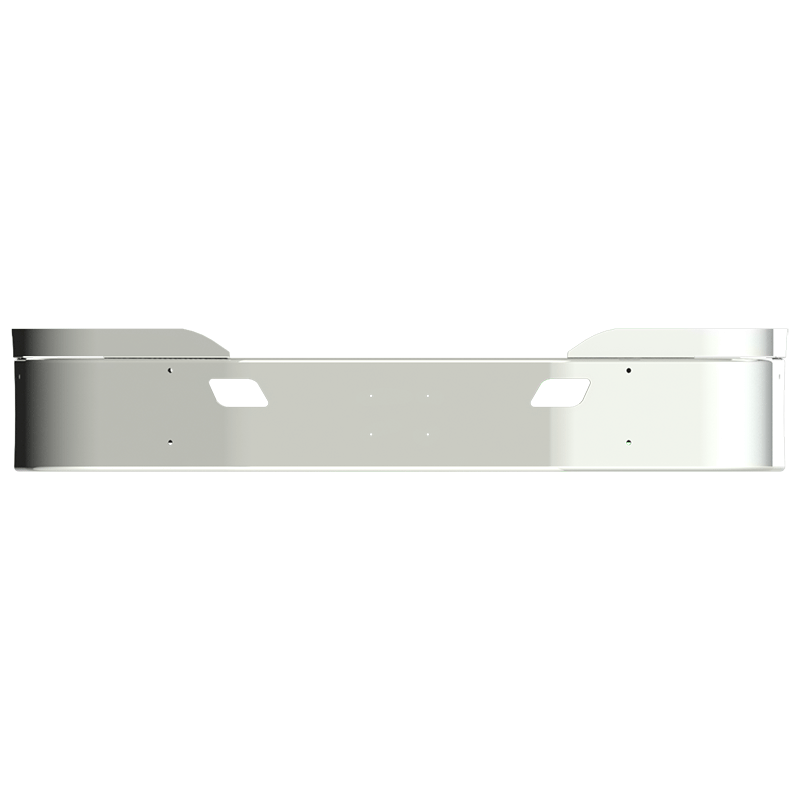 #FV-0010-709  Kenworth T680 16" (Gullwing) (Bolt & Tow Holes) (no radar) bumper Light Gray