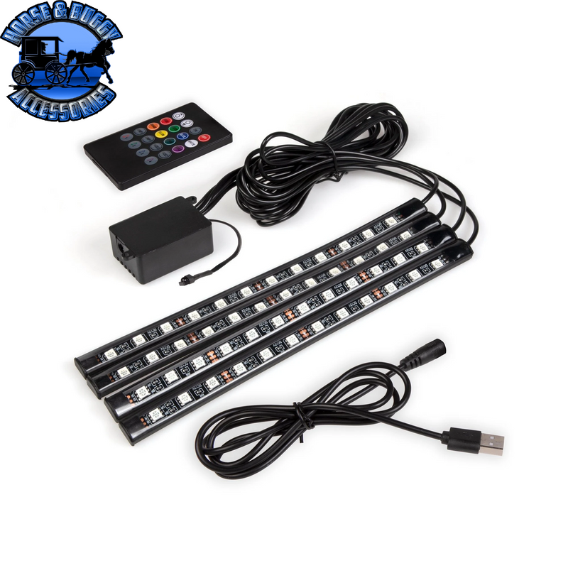 SB-FWL-USB Footwell Accent Lights - Interior Lighting Kit with IR Remote - USB