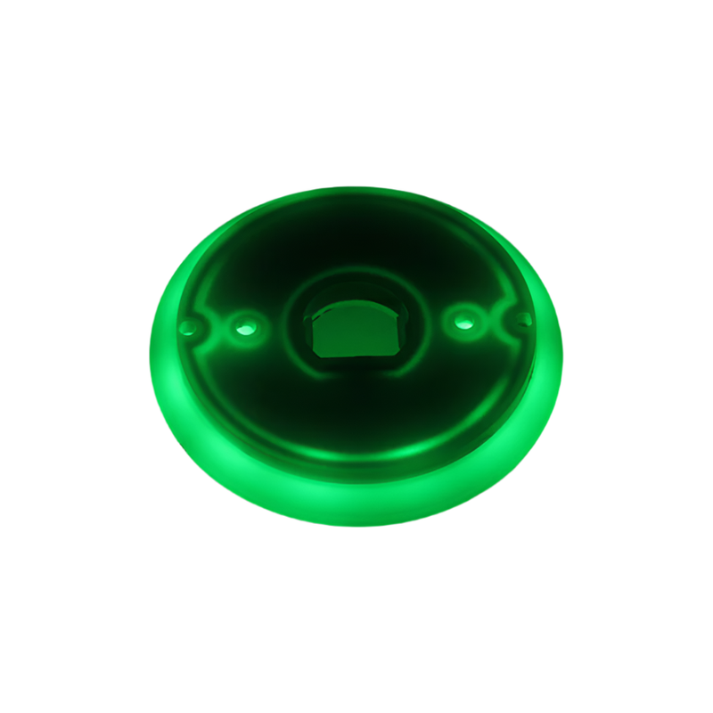 Halo Glow Light with LEDs for Watermelon Lights, Complete with (2) Two-wire FM180 Plugs Green Dark Green