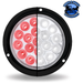 Black 4" Round Trux Dual Revolution LEDs Flange mount  (Choose Style and Color) 4" ROUND Red to White Black Flange Mount - TLED-4X40F2