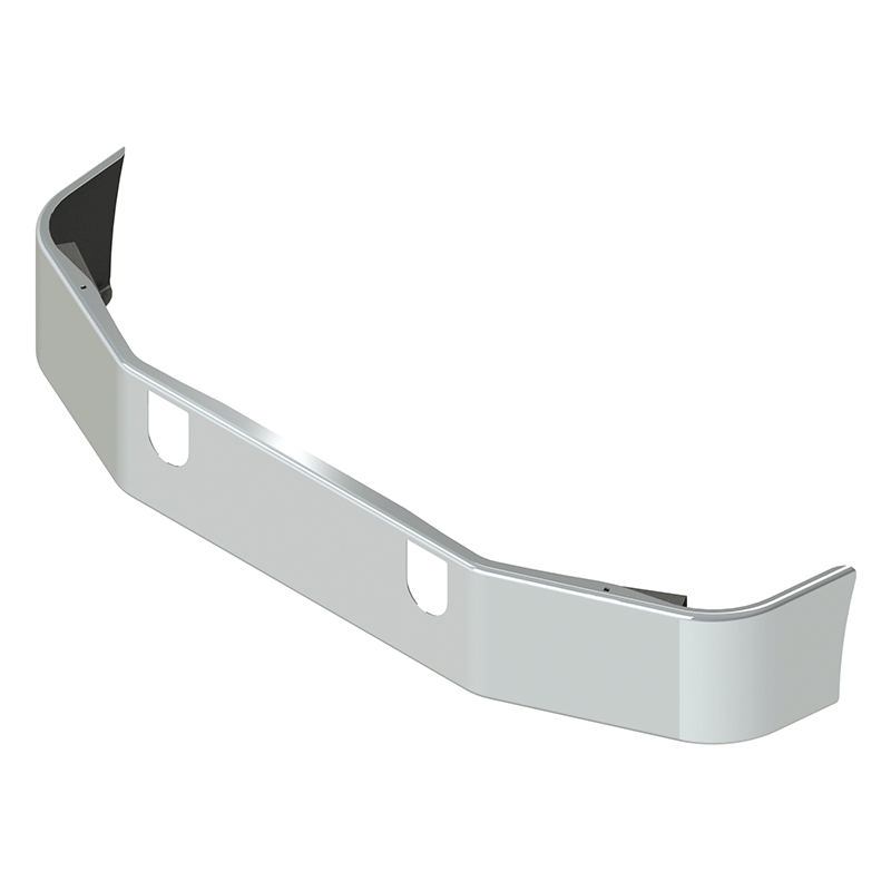 E-GL-0010-15 MACK 14" CH613 BUMPER W/ TOW & BOLT HOLES (1994-2004) MACK BUMPER Gray