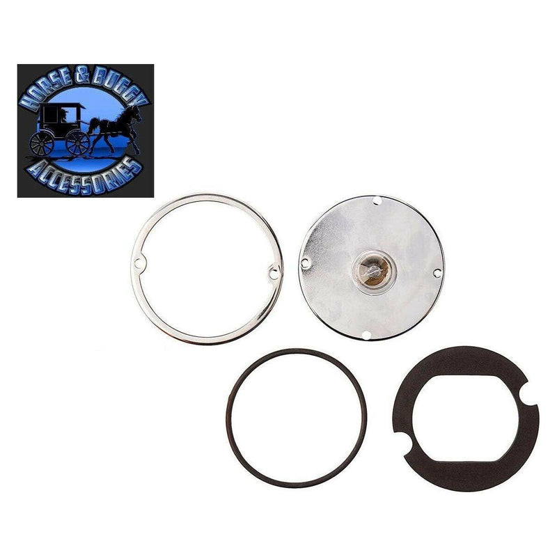 Grand General Flush Mount 3.5" Glass Watermelon Light Kits (1 wire 1156) (choose color) WATERMELON 1156 dark amber,light amber,blue,clear,red,green,purple Light Gray