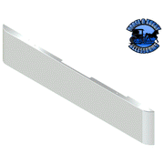 #GO-0000-06 18'' BLANK BUMPER ROLLED TEXAS SQUARE (No mounting plates included) bumper Light Gray