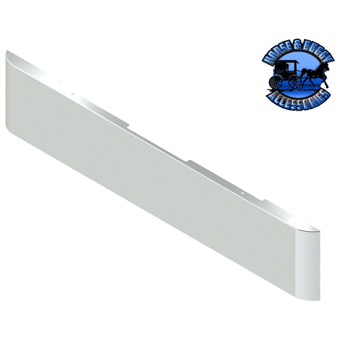 Light Gray E-GO-0000-06 18'' BLANK BUMPER ROLLED TEXAS SQUARE (No mounting plates included) bumper