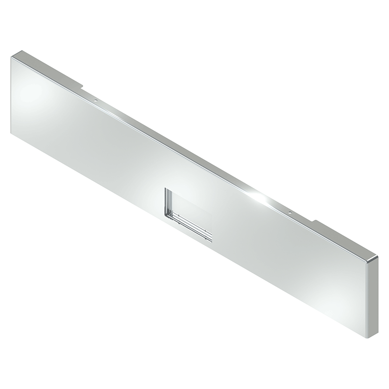 E-GO-0000-11-FLO1-UST 18'' BOXED BLIND MOUNT FRENCHED LIC PLATE BUMPER Light Gray