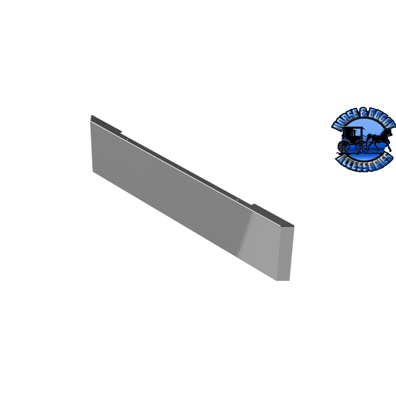 E-GO-0000-112-USX 16'' Mitered End blind mount bumper; (no holes) 388/389 (includes adapters) bumper Slate Gray