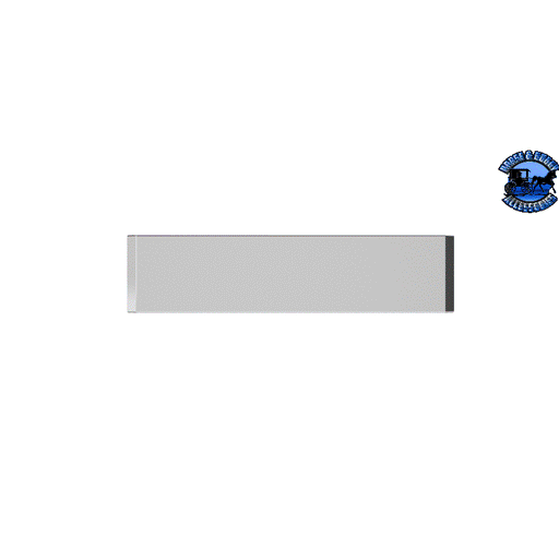 E-GO-0000-112-USX 16'' Mitered End blind mount bumper; (no holes) 388/389 (includes adapters) bumper Gray