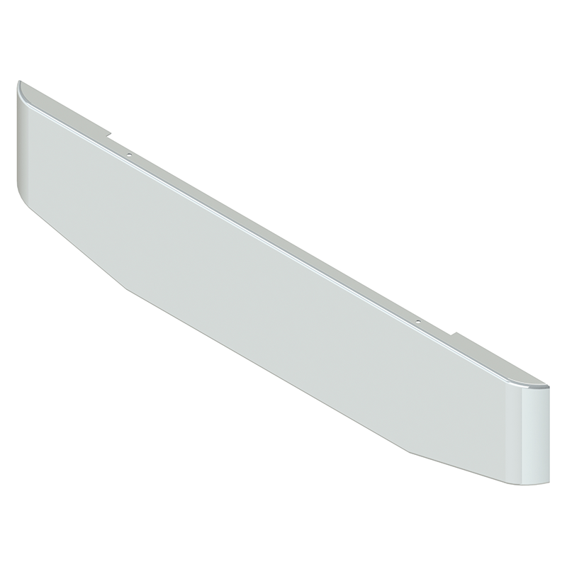 E-GO-0000-31-2T-UST 20'' TAPERED TO 18'' ROLLED EDGE BUMPER (universal) bumper Light Gray