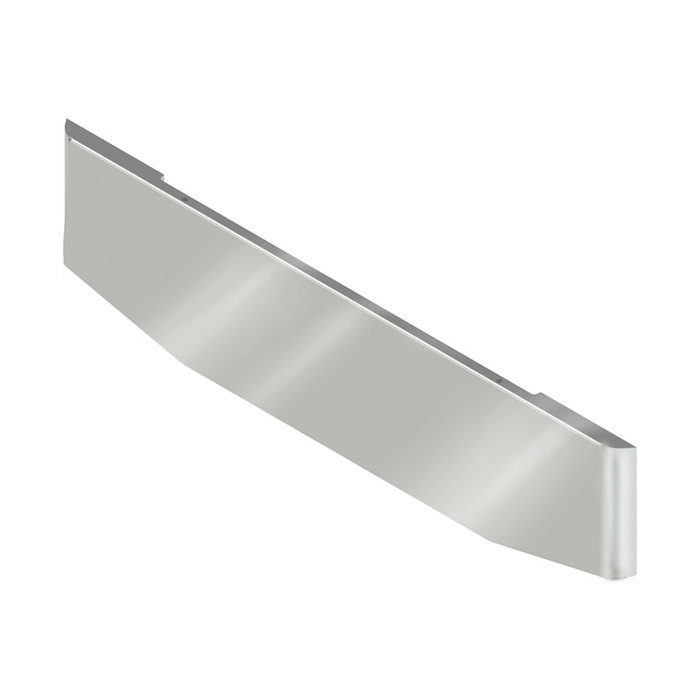 Gray E-GO-0000-32-UST 22'' TAPERED TO STANDARD 18'' BUMPER BLANK; BLIND MOUNT W/ROLLED EDGE BLIND MOUNT BUMPER