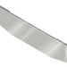 Gray E-GO-0000-32-UST 22'' TAPERED TO STANDARD 18'' BUMPER BLANK; BLIND MOUNT W/ROLLED EDGE BLIND MOUNT BUMPER