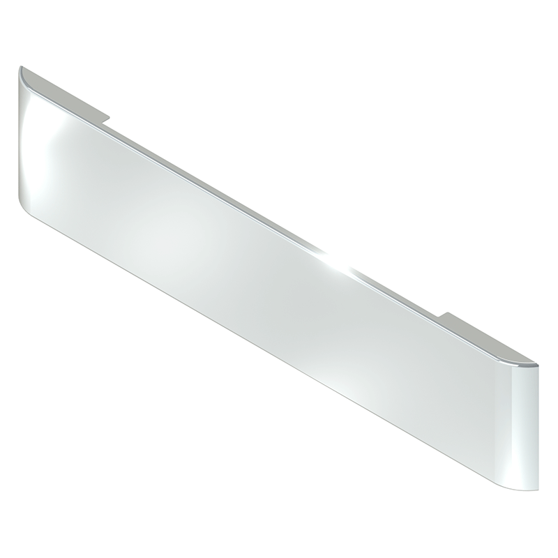 E-GO-0000-41 20'' ROLLED END BLANK BUMPER (NO MOUNTING PLATES) bumper Light Gray