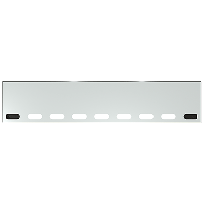 #GO-0000-52-UST-009 22'' BLIND MOUNT BOXED BUMPER W/9 OVAL LIGHT HOLES UNIVERSAL Light Gray