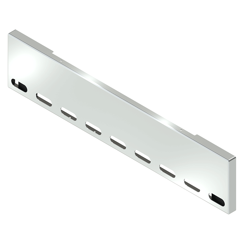 E-GO-0000-51-UST-009 20'' BLIND MOUNT BUMPER;BOXED W/9 OVAL HOLES ACROSS THE BOTTOM BLIND MOUNT BUMPER Light Gray