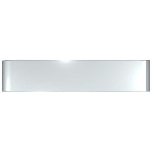 #GO-0000-97-USX  20'' BLIND MOUNT HAND FORMED MITERED BUMPER Peterbilt 389 BUMPER Light Gray