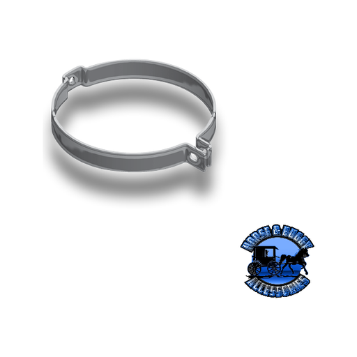 45-08073 7" Zinc Plated Grab Handle Mounting Clamp Light Slate Gray